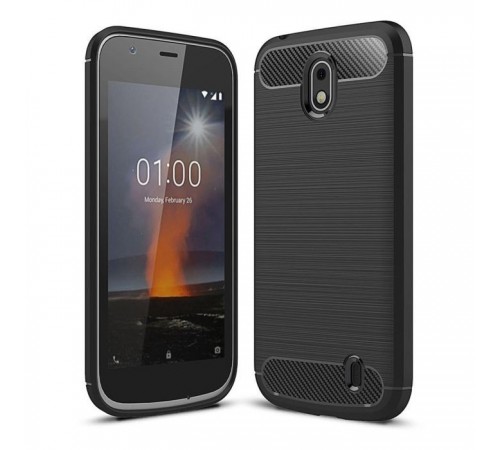 Чехол для мобильного телефона Laudtec для Nokia 1 Carbon Fiber (Black) (LT-N1B) Чехол для мобильного телефона Laudtec для Nokia 1 Carbon Fiber (Black) (LT-N1B)