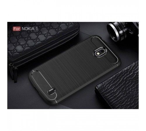 Чехол для мобильного телефона Laudtec для Nokia 1 Carbon Fiber (Black) (LT-N1B) Чехол для мобильного телефона Laudtec для Nokia 1 Carbon Fiber (Black) (LT-N1B)