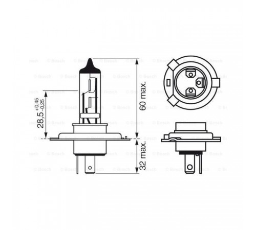 Автолампа Bosch галогенова 60/55W (1 987 301 077) Автолампа Bosch галогенова 60/55W (1 987 301 077)