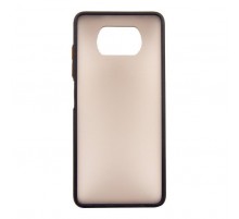 Чохол до мобільного телефона Dengos Matt POCO X3, black (DG-TPU-MATT-68)