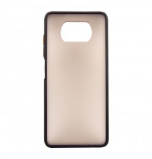 Чохол до мобільного телефона Dengos Matt POCO X3, black (DG-TPU-MATT-68)