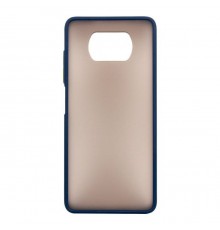 Чохол до мобільного телефона Dengos Matt POCO X3, blue (DG-TPU-MATT-69)