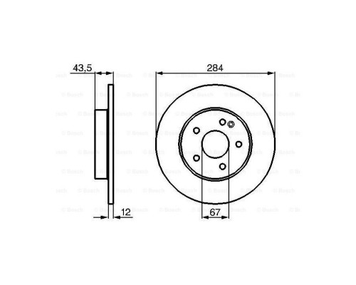 Гальмівний диск Bosch 0 986 478 262