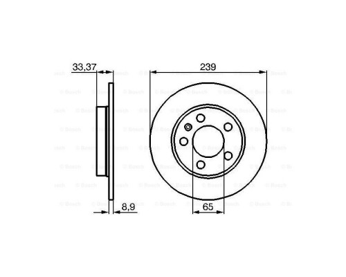 Гальмівний диск Bosch 0 986 478 481