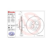 Гальмівний диск Brembo 09.B970.11