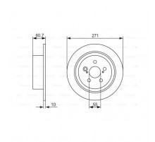 Гальмівний диск Bosch 0 986 479 613