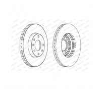 Гальмівний диск FERODO DDF1041