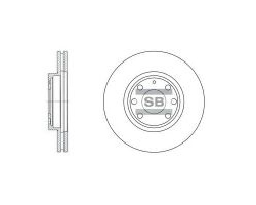 Тормозной диск HI-Q SD3012 Тормозной диск HI-Q SD3012