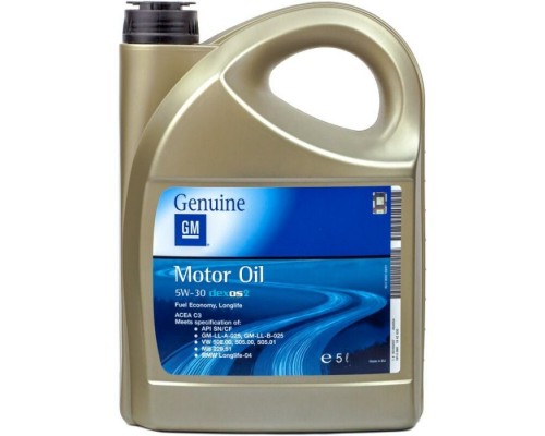 Моторное масло General Motors dexos2 5W-30, 5л (7154) Моторное масло General Motors dexos2 5W-30, 5л (7154)