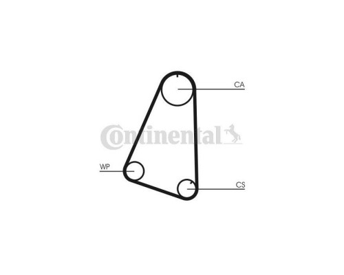 Ремінь ГРМ CONTITECH CT504 Ремінь ГРМ CONTITECH CT504