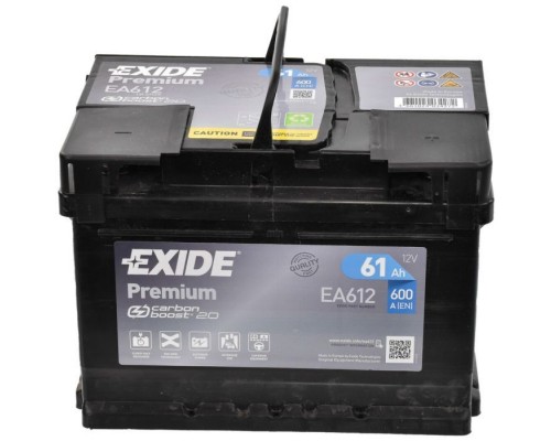 Аккумулятор автомобильный EXIDE PREMIUM 61A (EA612) Аккумулятор автомобильный EXIDE PREMIUM 61A (EA612)