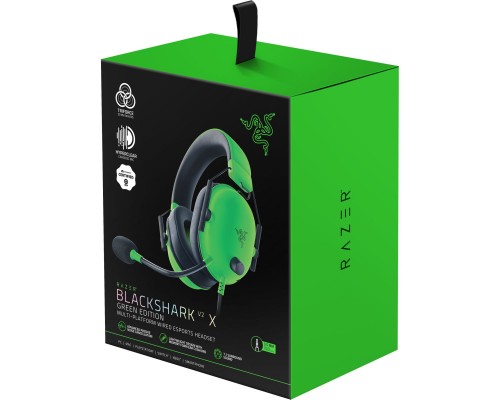 Навушники Razer Blackshark V2 X Green (RZ04-03240600-R3M1) Навушники Razer Blackshark V2 X Green (RZ04-03240600-R3M1)
