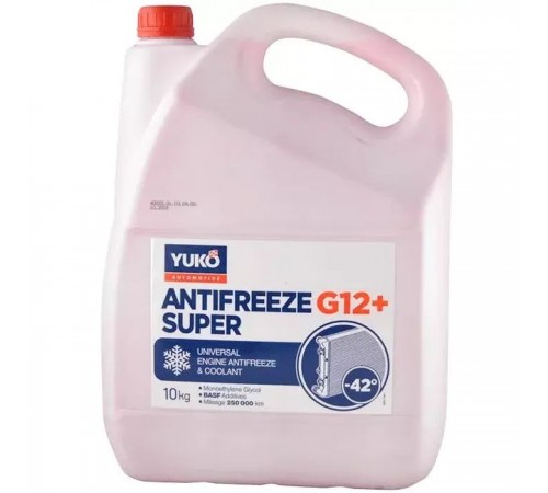 Антифриз Yuko -40 Super G12+ червоний 9л (10 кг.) (4820070248234) Антифриз Yuko -40 Super G12+ червоний 9л (10 кг.) (4820070248234)