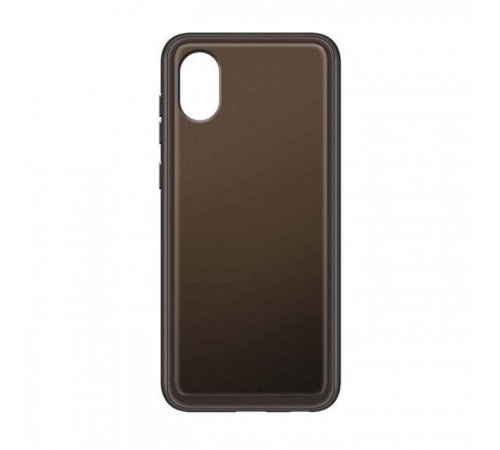 Чохол до мобільного телефона Samsung A03 Soft Clear Cover Black (EF-QA032TBEGRU) Чохол до мобільного телефона Samsung A03 Soft Clear Cover Black (EF-QA032TBEGRU)