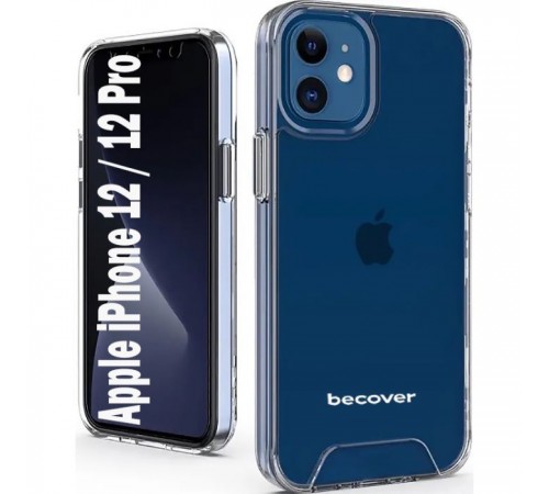 Чохол до мобільного телефона BeCover Space Case Apple iPhone 12 / 12 Pro Transparancy (707793) Чохол до мобільного телефона BeCover Space Case Apple iPhone 12 / 12 Pro Transparancy (707793)