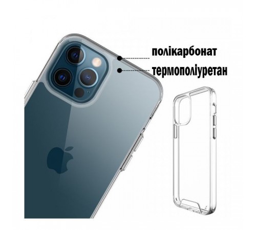 Чохол до мобільного телефона BeCover Space Case Apple iPhone 12 / 12 Pro Transparancy (707793) Чохол до мобільного телефона BeCover Space Case Apple iPhone 12 / 12 Pro Transparancy (707793)