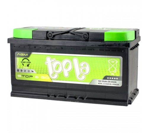 Аккумулятор автомобильный Topla 95Ah/12V AGM Euro (114 090) Аккумулятор автомобильный Topla 95Ah/12V AGM Euro (114 090)