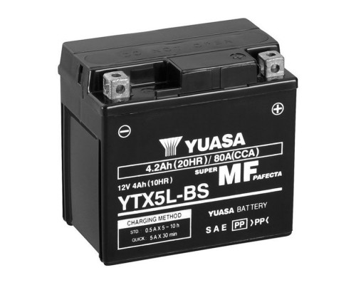 Аккумулятор автомобильный Yuasa 12V 4Ah MF VRLA Battery AGM (YTX5L-BS) Аккумулятор автомобильный Yuasa 12V 4Ah MF VRLA Battery AGM (YTX5L-BS)