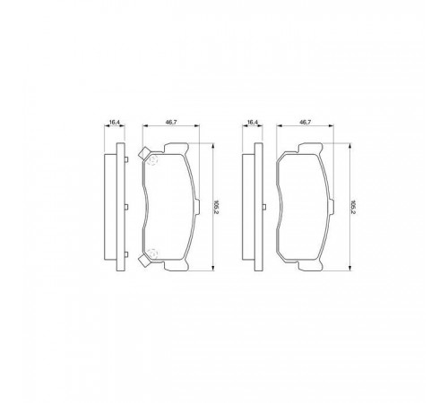 Гальмівні колодки Bosch 0 986 461 144 Гальмівні колодки Bosch 0 986 461 144