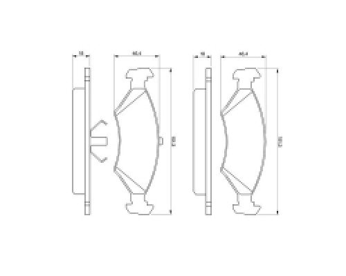 Тормозные колодки Bosch 0 986 466 402 Тормозные колодки Bosch 0 986 466 402