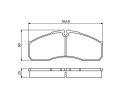 Тормозные колодки Bosch 0 986 494 266