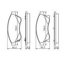 Тормозные колодки Bosch 0 986 494 433