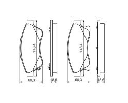 Тормозные колодки Bosch 0 986 494 433