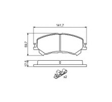 Тормозные колодки Bosch 0 986 494 720