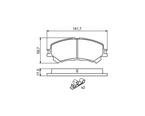 Тормозные колодки Bosch 0 986 494 720