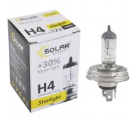 Автолампа SOLAR H4 12V 60/55W P45t-41 Starlight+30 (1224)