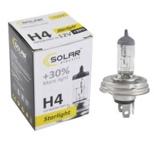 Автолампа SOLAR H4 12V 60/55W P45t-41 Starlight+30 (1224)