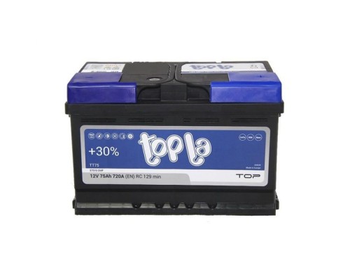 Акумулятор автомобільний Topla 75 Ah/12V TOP Euro (118 072) Акумулятор автомобільний Topla 75 Ah/12V TOP Euro (118 072)