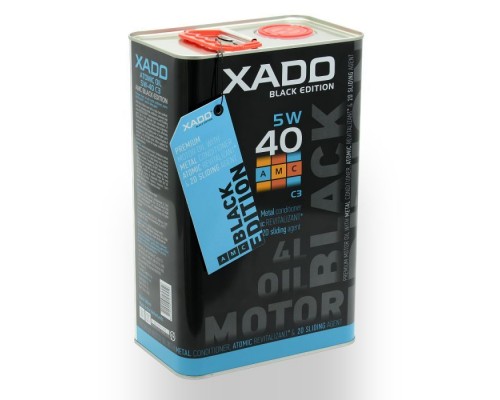 Моторна олива Xado 5W-40 C3 АМС black edition 4 л (XA 25274) Моторна олива Xado 5W-40 C3 АМС black edition 4 л (XA 25274)