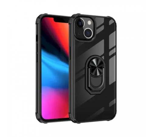 Чехол для мобильного телефона Drobak Magnetic Ring Case with Airbag Apple iPhone 11 Pro Black (707013) Чехол для мобильного телефона Drobak Magnetic Ring Case with Airbag Apple iPhone 11 Pro Black (707013)