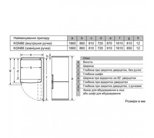 Холодильник Bosch KGN86AI32U Холодильник Bosch KGN86AI32U