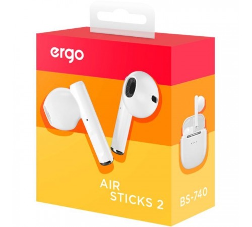 Наушники Ergo BS-740 Sticks Nano 2 White (BS-740W) Наушники Ergo BS-740 Sticks Nano 2 White (BS-740W)