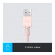 Наушники Logitech H390 USB Rose (981-001281)
