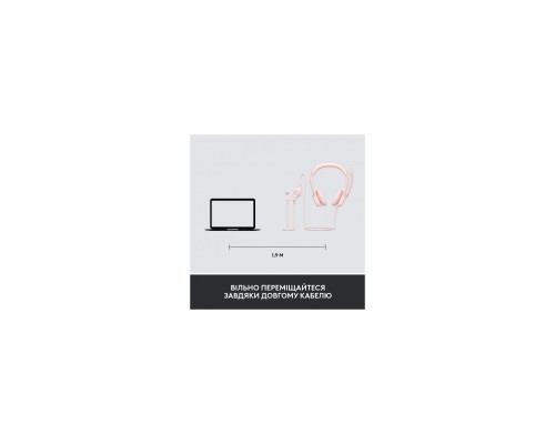 Навушники Logitech H390 USB Rose (981-001281) Навушники Logitech H390 USB Rose (981-001281)