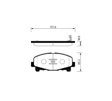 Тормозные колодки HI-Q SP1606