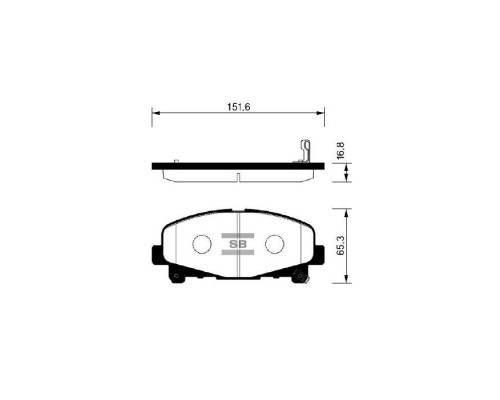 Тормозные колодки HI-Q SP1606 Тормозные колодки HI-Q SP1606