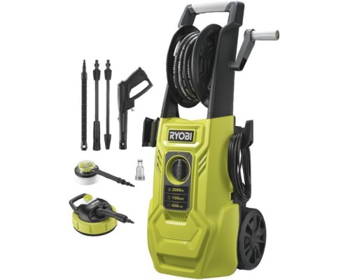 Мийка високого тиску Ryobi RY150PWA, 2000Вт, 150Бар, 450 л/год (5133005371) Мийка високого тиску Ryobi RY150PWA, 2000Вт, 150Бар, 450 л/год (5133005371)
