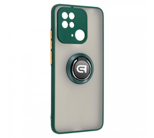 Чохол до мобільного телефона Armorstandart Frosted Matte Ring Xiaomi Redmi 10C Dark Green (ARM68367) Чохол до мобільного телефона Armorstandart Frosted Matte Ring Xiaomi Redmi 10C Dark Green (ARM68367)