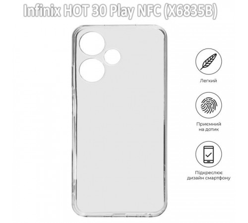 Чохол до мобільного телефона BeCover Infinix HOT 30 Play NFC (X6835B) Transparancy (709619) Чохол до мобільного телефона BeCover Infinix HOT 30 Play NFC (X6835B) Transparancy (709619)