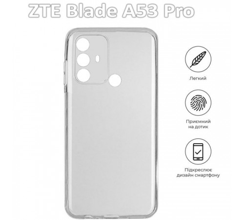 Чохол до мобільного телефона BeCover ZTE Blade A53 Pro Transparancy (709631) Чохол до мобільного телефона BeCover ZTE Blade A53 Pro Transparancy (709631)