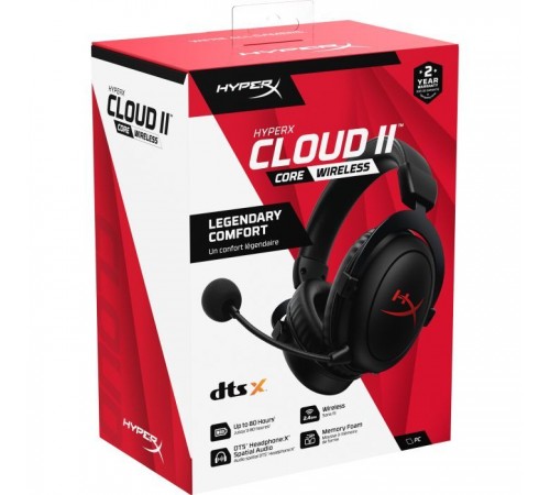 Наушники HyperX Cloud II Core Wireless Black (6Y2G8AA)