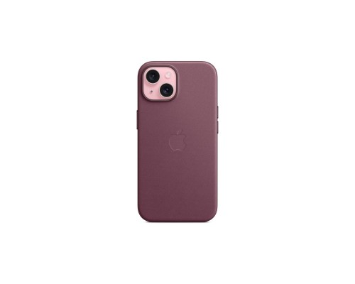 Чехол для мобильного телефона Apple iPhone 15 FineWoven Case with MagSafe Mulberry (MT3E3ZM/A) Чехол для мобильного телефона Apple iPhone 15 FineWoven Case with MagSafe Mulberry (MT3E3ZM/A)