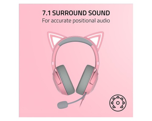 Навушники Razer Kraken Kitty V2 Quartz (RZ04-04730200-R3M1) Навушники Razer Kraken Kitty V2 Quartz (RZ04-04730200-R3M1)