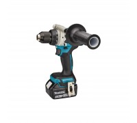 Шуруповерт Makita LXT, 18V, 2x5Ah, DC18RC, Makpac (DDF486RTJ)