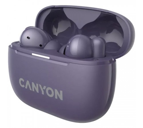 Навушники Canyon TWS-10 OnGo ANC ENC Purple (CNS-TWS10PL) Навушники Canyon TWS-10 OnGo ANC ENC Purple (CNS-TWS10PL)
