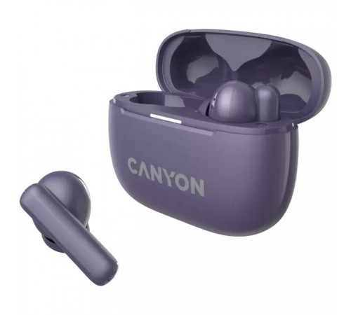 Навушники Canyon TWS-10 OnGo ANC ENC Purple (CNS-TWS10PL) Навушники Canyon TWS-10 OnGo ANC ENC Purple (CNS-TWS10PL)